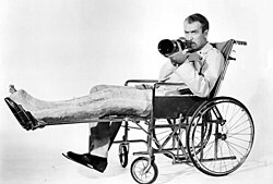 Stewart as news photographer Jeffries in Rear Window (1954)