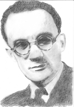 Nikos Skalkottas. Sketch by Véronique Fournier-Pouyet