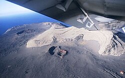 The eruption vents in 1999