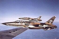 388th Tactical Fighter wing F-105F Wild Weasel aircraft, flying from Korat RTAFB, Thailand, 1972