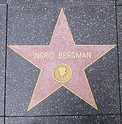 Ingrid Bergman star on Hollywood Walk of Fame