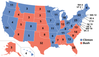 Results for the 1992 United States presidential election
