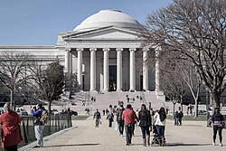 The National Gallery of Art, the fourth-most visited art museum in the United States in 2023 with nearly four million visitors