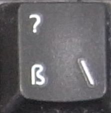 Key of the standard German layout