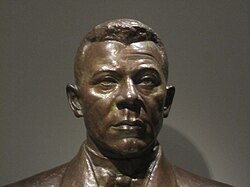 Sculpture of Booker T. Washington at the National Portrait Gallery in Washington, D.C.
