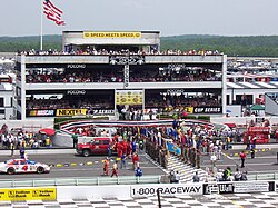 NASCAR racing at Pocono Raceway in Long Pond