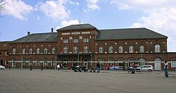Front facade of Kolding railway station