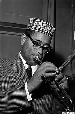 Gillespie performing in Helsingborg, Sweden, 1959