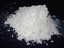 A sample of food-grade diatomaceous earth