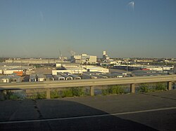 National Beef plant, pictured in 2006. Dodge City is an important center for meat packing.