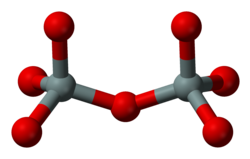 Pyrosilicate anion Si2O6−7