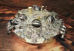 Model of Schiaparelli lander at ESOC