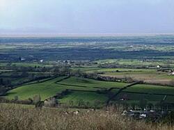 North Somerset Levels, as seen from Dolebury Warren, England, UK