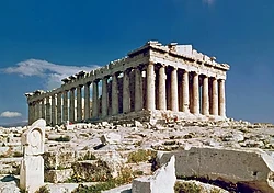The Parthenon on the Acropolis of Athens, icon of classical Greece