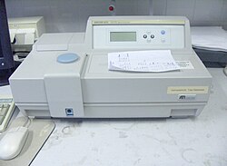 A spectrophotometer