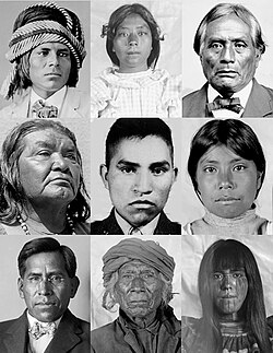 Historical portraits of Akimel Oʼodham people