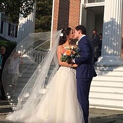 Traditional Western wedding veil