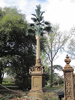 Palmetto Regiment Monument, State House grounds, Columbia, S.C. Wrought iron 1858. Sculptor: Christopher Werner