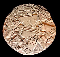 Disk depicting a dismembered Coyolxāuhqui (Coyolxauhqui Stone, c. 1473 CE)