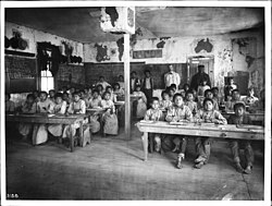 Walapai Indian school, Kingman, Arizona, c. 1900