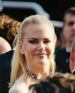 Kidman attending the premiere of Dogville at the 2003 Cannes Film Festival