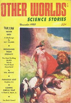 Other Worlds, November 1955, art by J. Allen St. John