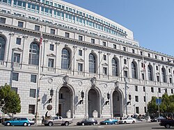 The Court's headquarters in San Francisco at the Earl Warren Building and Courthouse, which it shares with the Court of Appeal for the First District