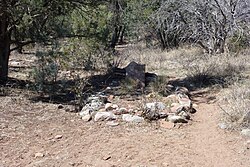 Graves of John Tewksbury and William Jacobs outside of Young, AZ
