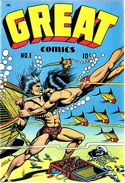 Great Comics 1 (1945) Cover art by L. B. Cole