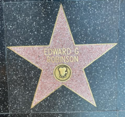 Robinson's star on the Hollywood Walk of Fame.