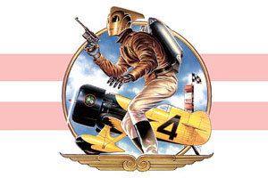 Dave Stevens painting for the 1991 Disney film The Rocketeer