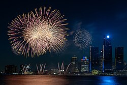 Fireworks at the Windsor-Detroit International Freedom Festival