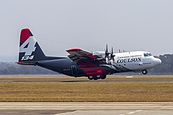 Coulson Aviation Lockheed EC-130Q Hercules N134CG 'Zeus' which crashed on 23 January 2020, seen here at HMAS Albatross in December 2019.