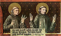 St Anthony of Padua and St Francis of Assisi by Friedrich Pacher