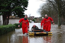 a picture insert on flood safety