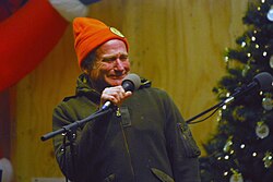 Williams at a United Service Organization (USO) show on December 20, 2007