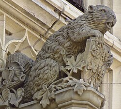 The Mother Beaver sculpture outside the House of Commons