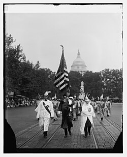 Ku Klux Klan parade in Washington, D.C., September 13, 1926