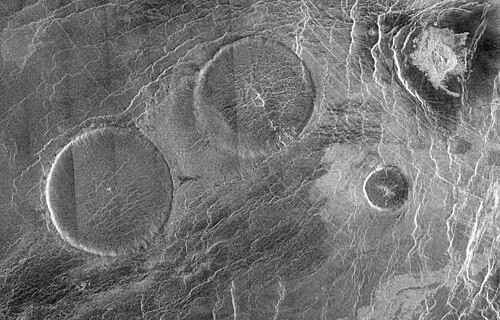 Several "pancake volcanoes" called Carmenta Farra