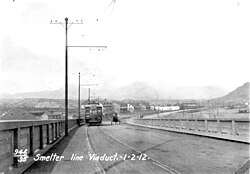 El Paso Electric Railway traveling from Smeltertown in 1912