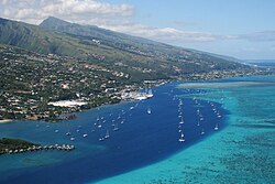 Southern suburbs of Papeʻete (commune of Punaʻauia)