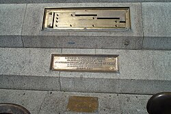 Imperial standards of length 1876 in Trafalgar Square, London