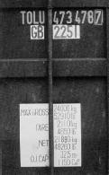 BIC code on the end of a shipping container