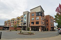 A modern condominium project near Pioneer Park