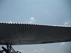 Corrugated wing of a 1929 Ford 4-AT-E Trimotor