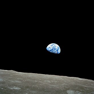 Earthrise, taken on December 24, 1968, by Apollo 8 astronaut William Anders