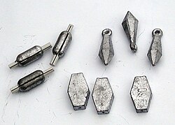 Lead fishing weights