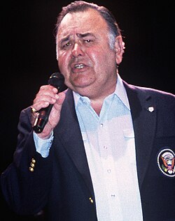 Winters performing at a USO show in 1986