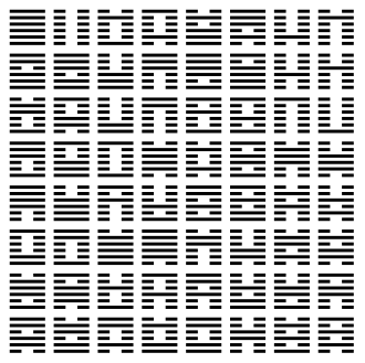 I Ching divination involves obtaining a hexagram by random generation (such as tossing coins), then reading the chapter associated with that hexagram.