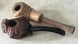 Pipes made of bamboo buds (handmade)